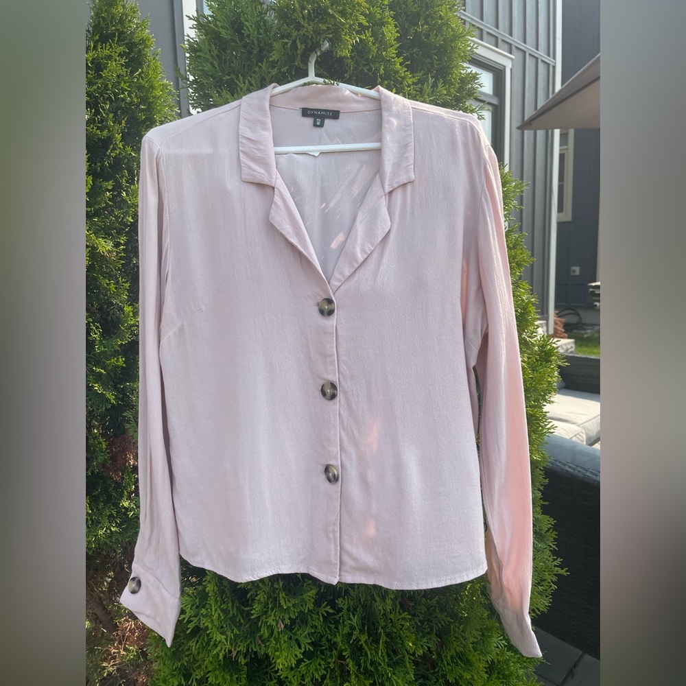 Pink summer blouse